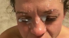facial video: Slut eagerly awaits a facial