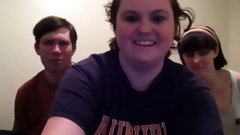 amateur threesome video: Pov anal threesome and blowjob